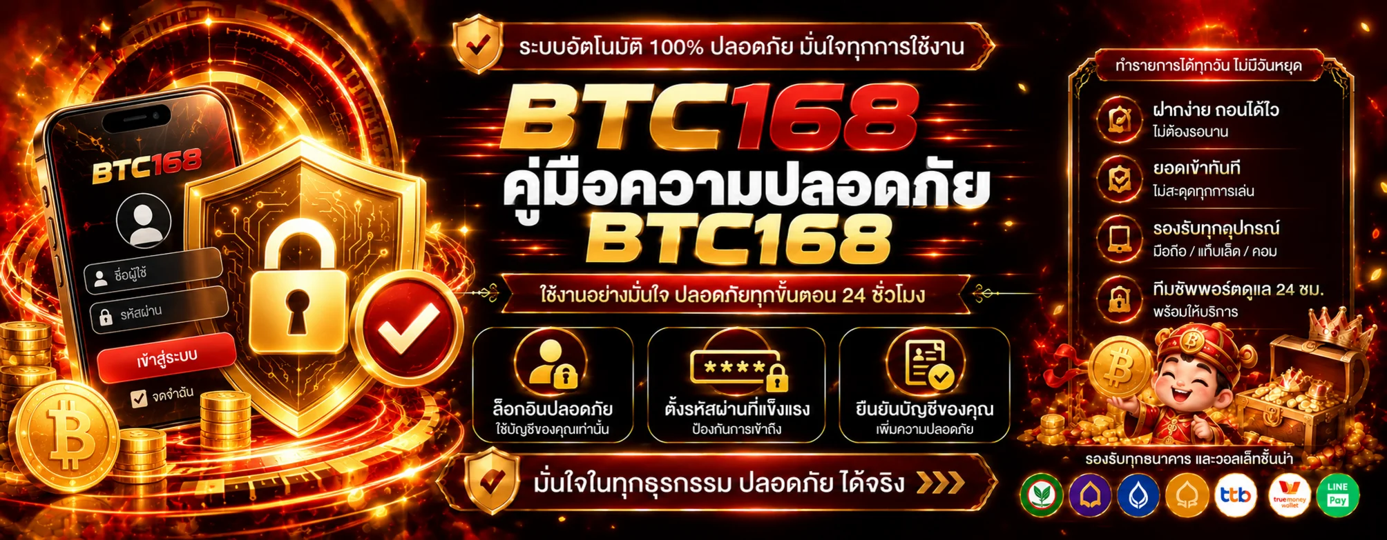 BTC168 คู่มือความปลอดภัยบัญชี ป้องกันฟิชชิง
